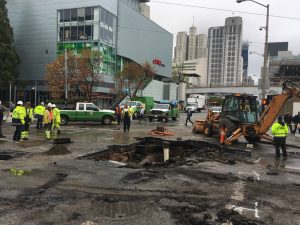 ARCOS helps crew water main break fixes.