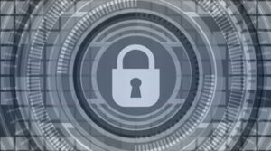 Abstract cybersecurity graphic