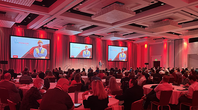 Boogie presents at the EMPOWER User Conference mainstage